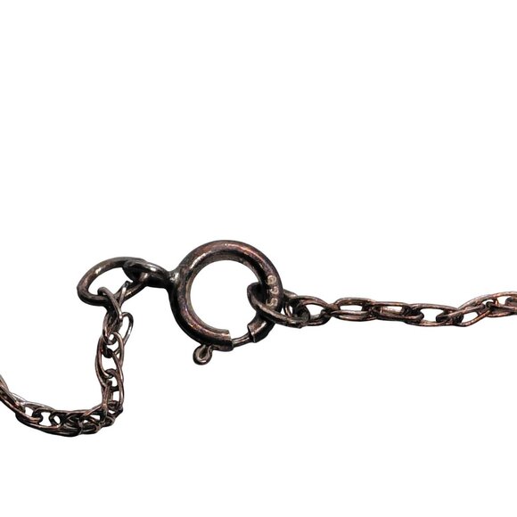 Zuni sun face necklace sterling chain - Picture 3 of 4